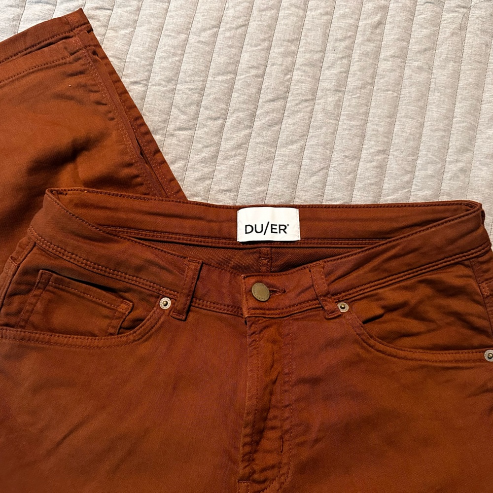 Duer brown jeans, W28, like new